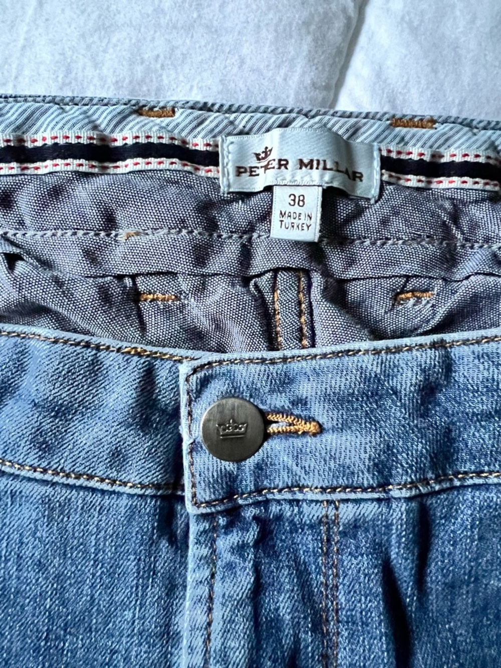 Peter Millar Vintage Washed Five-Pocket Denim Jeans 👖